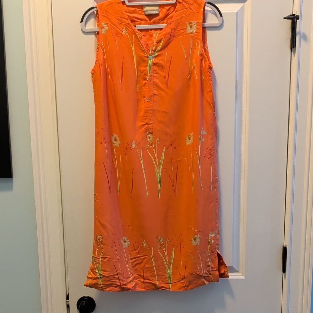 Coldwater Creek Sunset Orange Dress